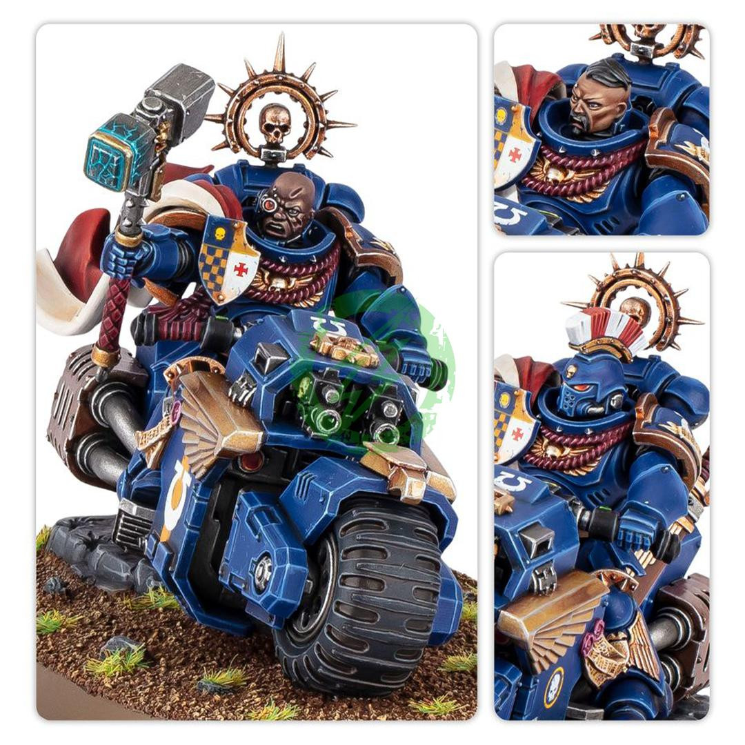  Games Workshop - Warhammer 40k Space Marines: Captain on Bike 