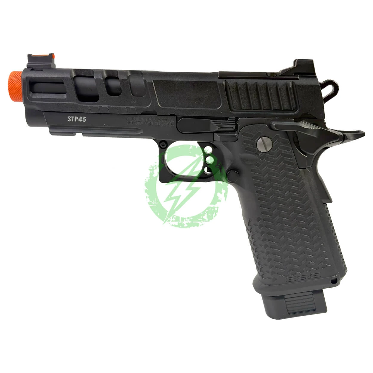  G&G STP45 MK3 Airsoft Pistol | Black | Green Gas Powered 