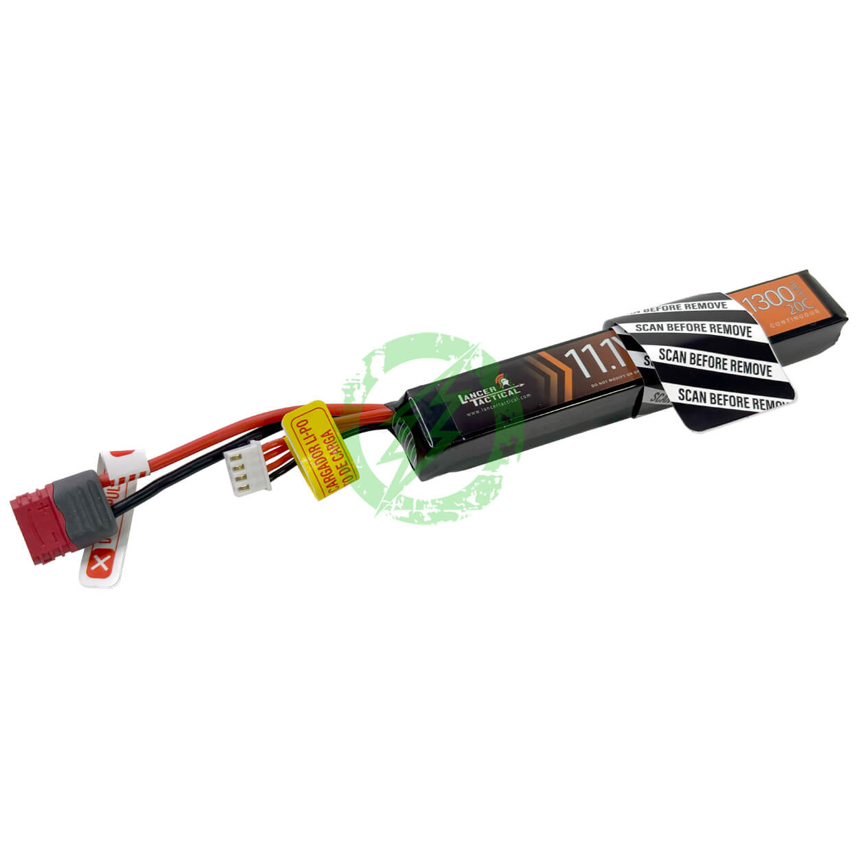Lancer Tactical 11.1v 1300mah 20C Stick Lipo Battery (Deans Connector)