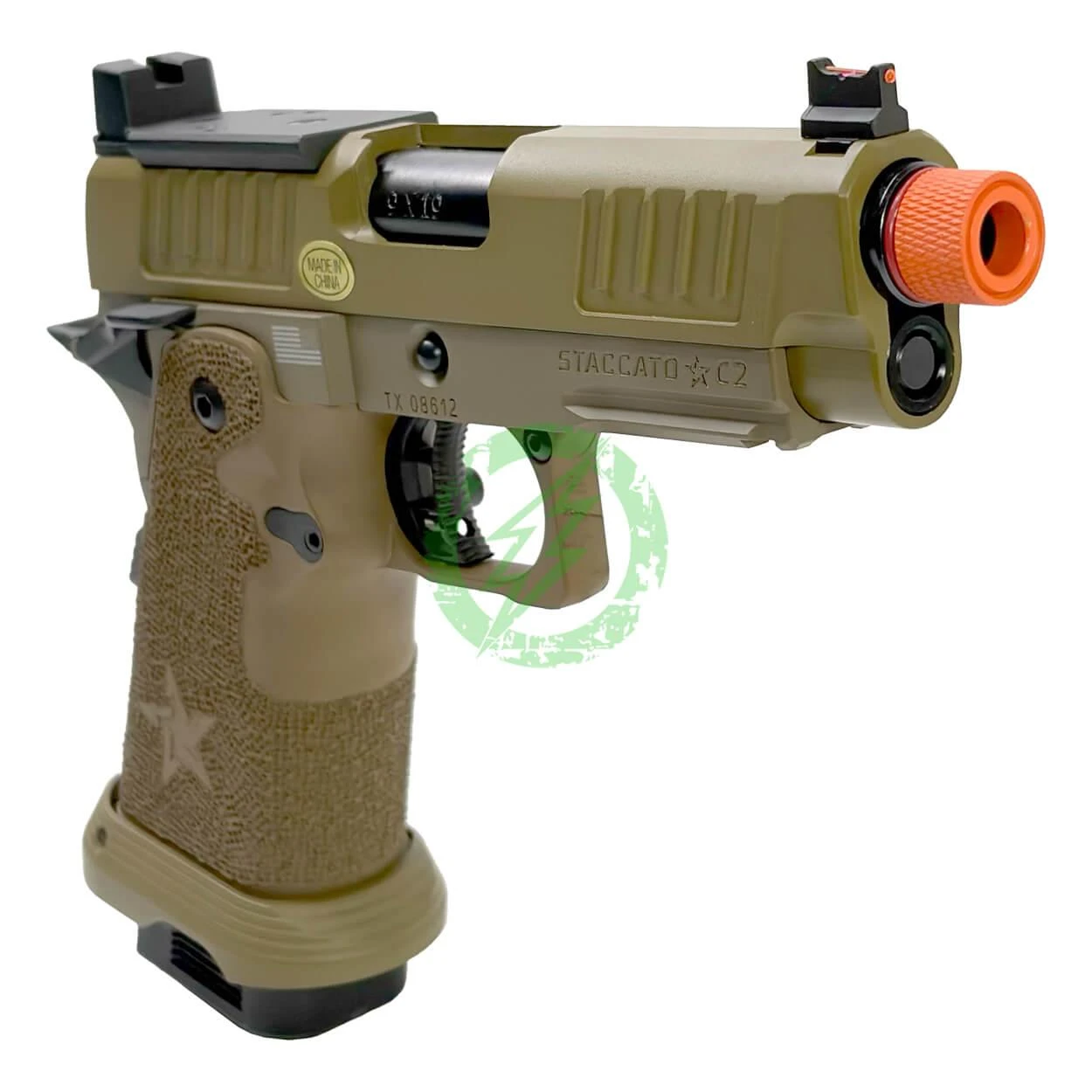6mmProShop Staccato Licensed C2 Compact 2011 Gas Blowback T8 | Green Gas