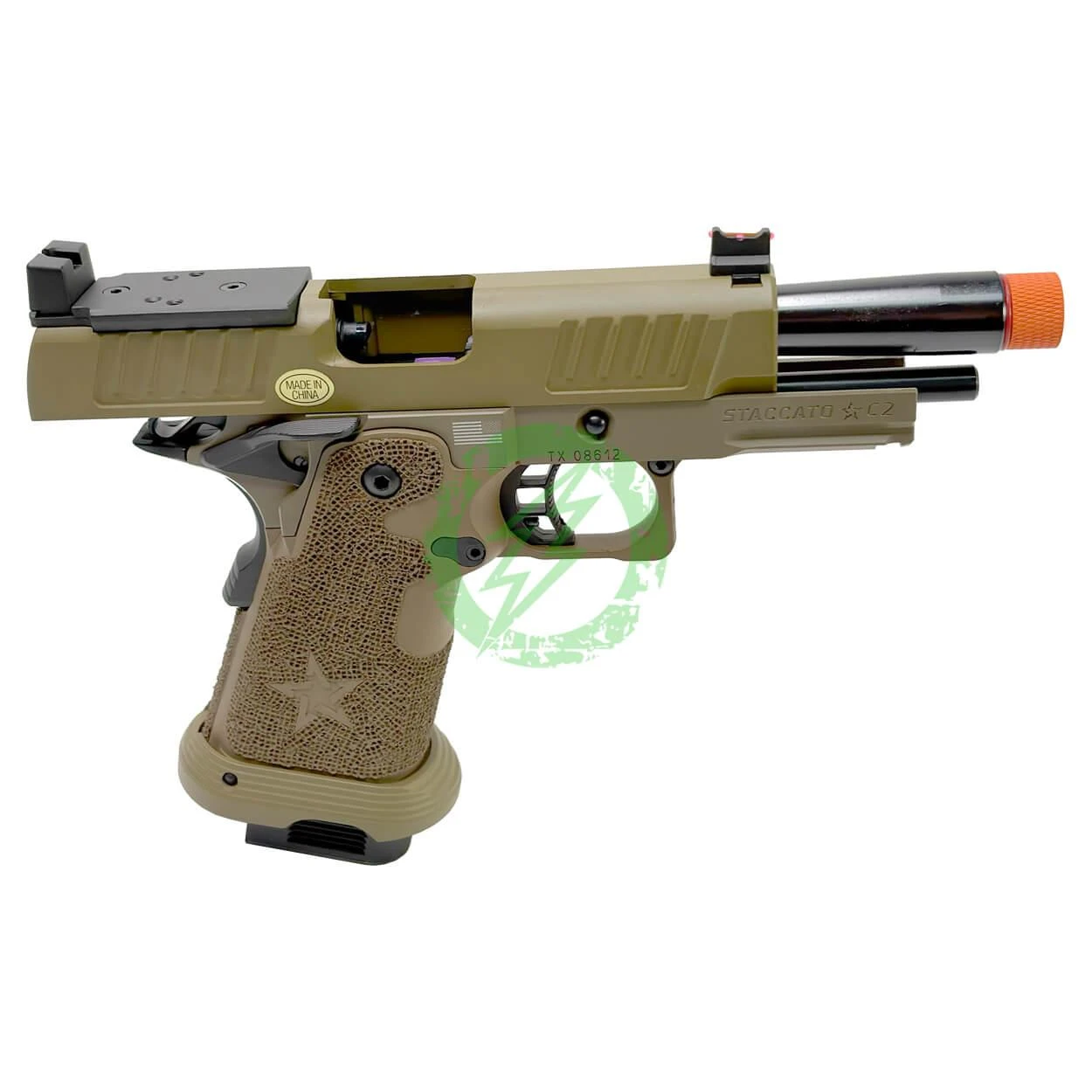 6mmProShop Staccato Licensed C2 Compact 2011 Gas Blowback T8 | Green Gas