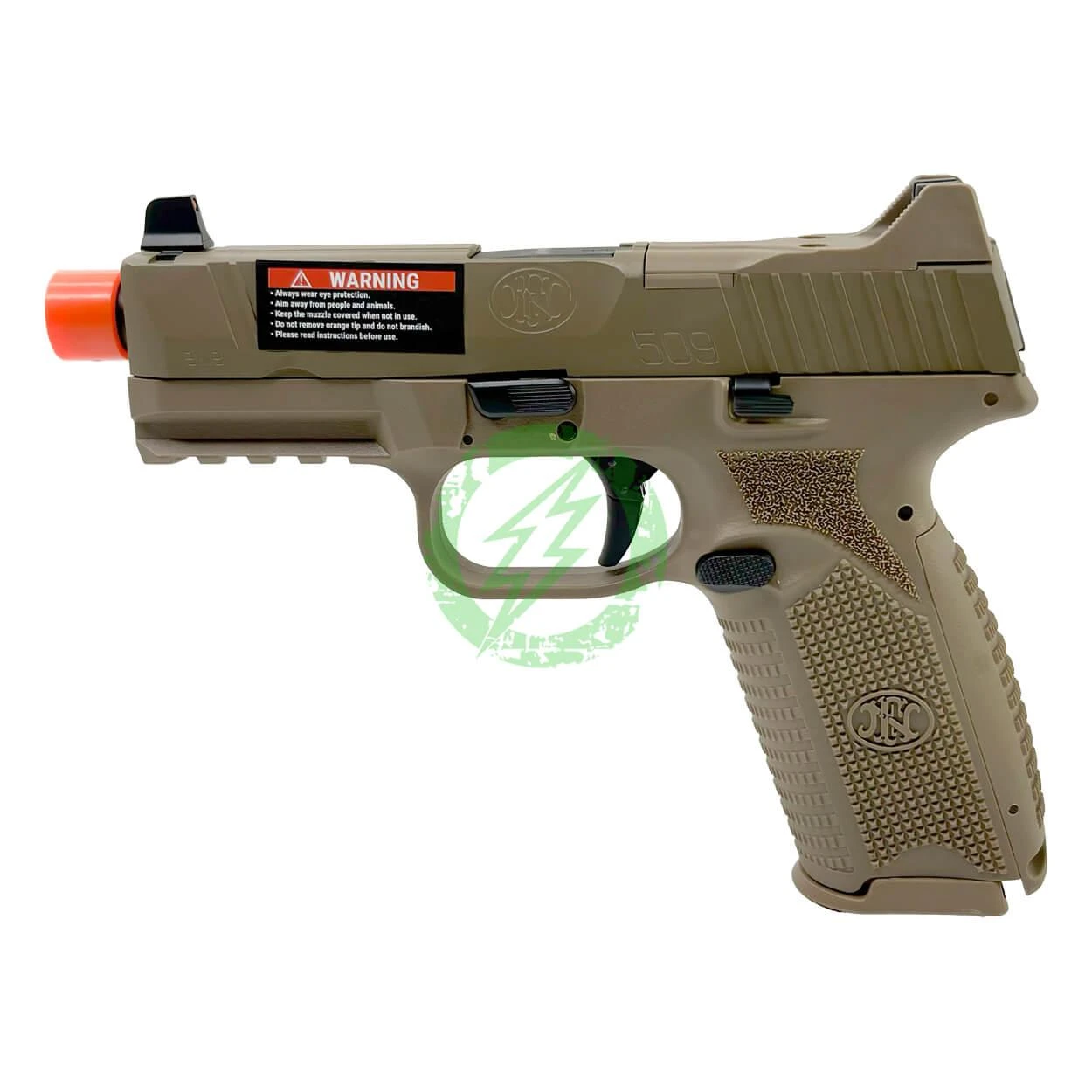 EMG x FN® 509 Gas Blowback Airsoft Pistol | Cybergun | FDE