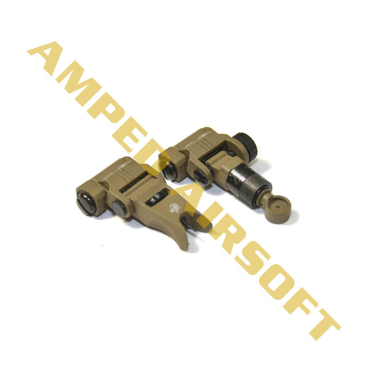 Knights Armament Airsoft - Back Up Iron Sights (Tan) 