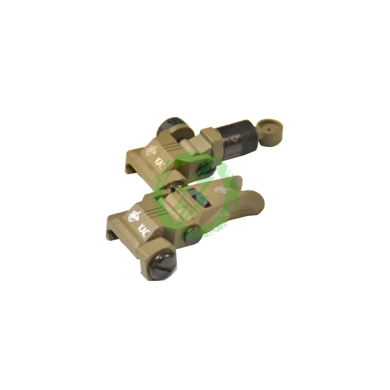 Knights Armament Airsoft | Back Up Iron Sights | (Tan)