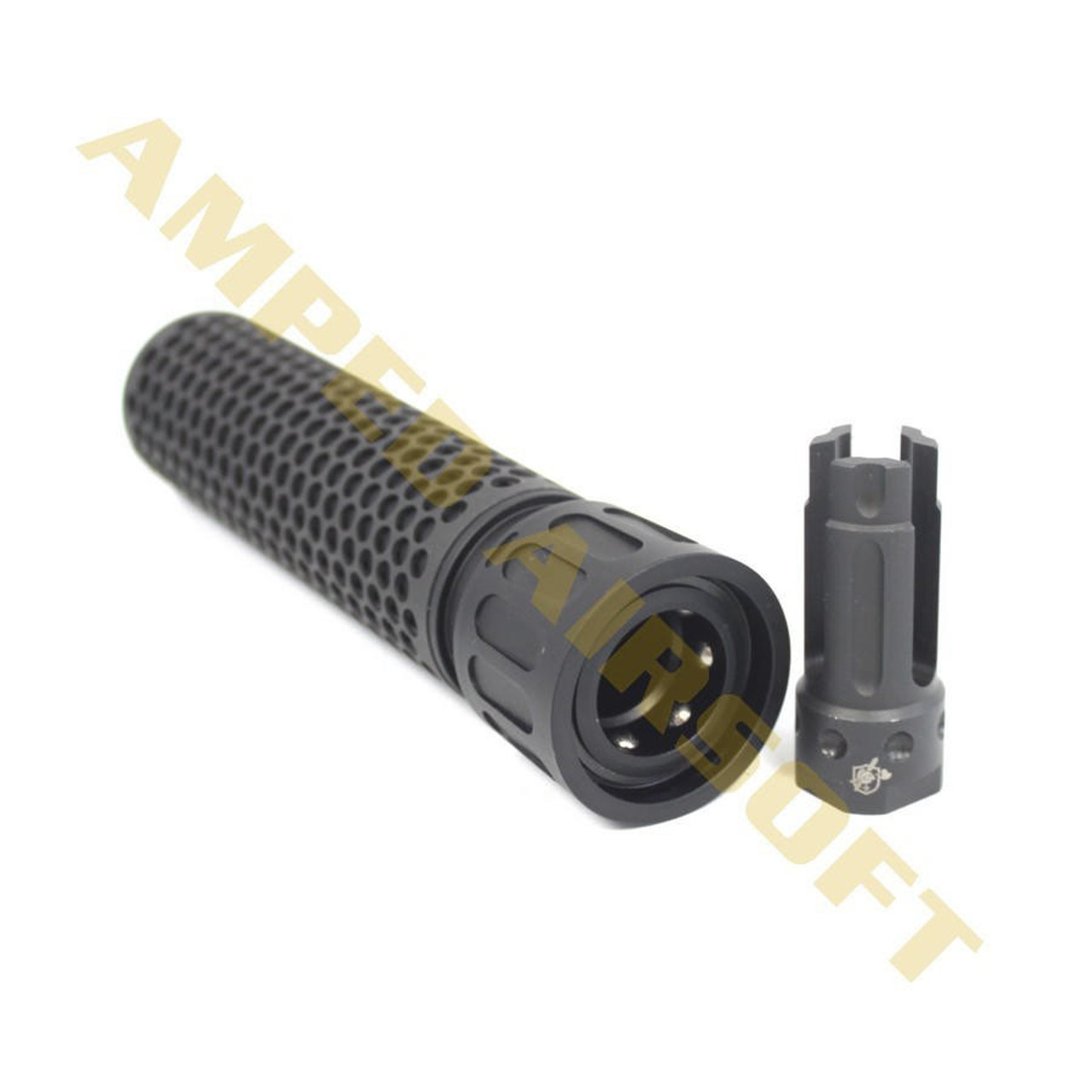 Knights Armament Airsoft Knights Armament KAC 556 QDC Airsoft Suppressor | CCW Black 
