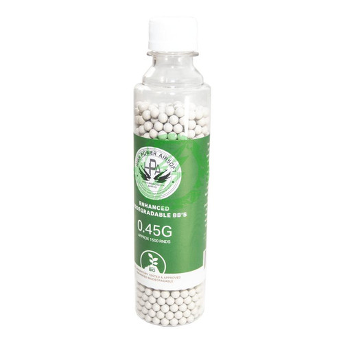  High Power Airsoft - 0.45g MAX White Bio BBs (1500rd) 
