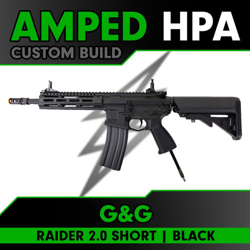 Amped Builds Amped Custom HPA Black G&G CM16 Raider 2.0 Short 