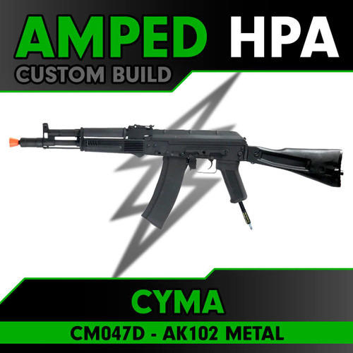 Amped Builds Amped Custom HPA CYMA CM047D AK102 Metal Airsoft Rifle 