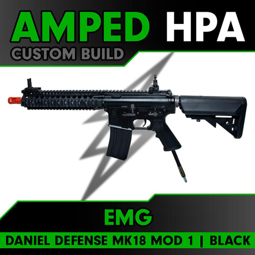 Amped Builds Amped Custom HPA EMG COLT MK18 MOD1 Black Airsoft Rifle 