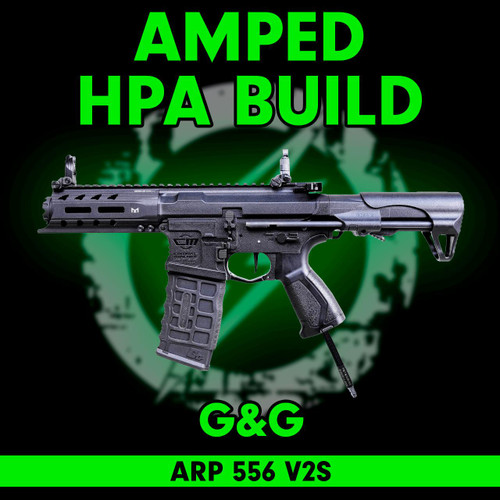 Amped Custom HPA Build G&G CM16 ARP 556 V2S CQB Rifle | Blk