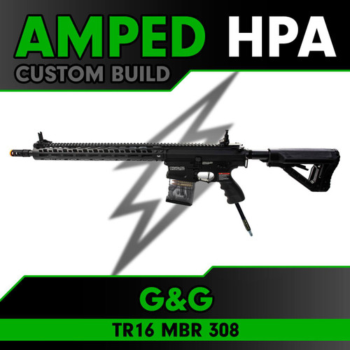 Amped Builds Amped Custom HPA G&G TR16 MBR 308 Airsoft Rifle | MLOK 