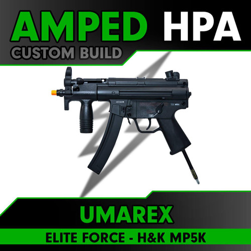 Amped Builds Amped Custom HPA Elite Force H&K MP5K Airsoft Replica | Black 
