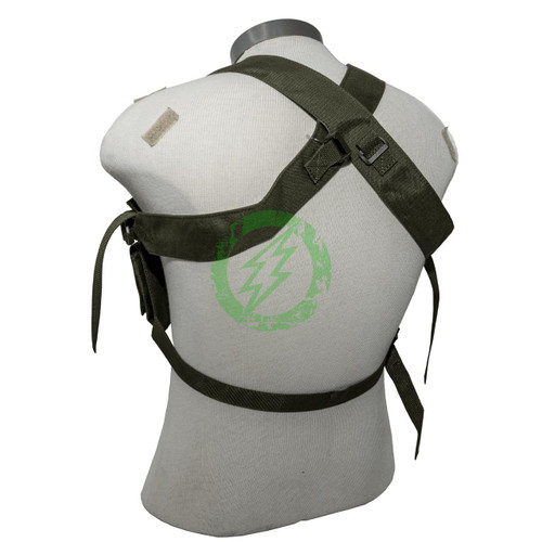  Lancer Tactical Foliage Rugged Tactical Chest Rig | 6x Mag Pouches 