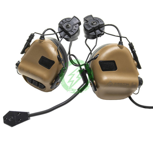 Evike Earmor M32H MOD3 Tactical Communication Hearing Protector for ARC FAST | Black / Coyote 