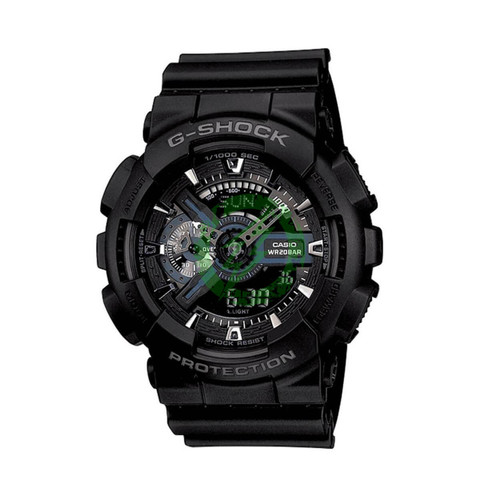 CASIO G-SHOCK ブラック/グリーン　GA-110B CASIO G-Shock Analog-Digital 'Black Green' GA-110B-1A3PR