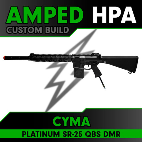 Amped Builds Amped Custom HPA CYMA Platinum SR-25 QBS Designated Marksman Rifle 