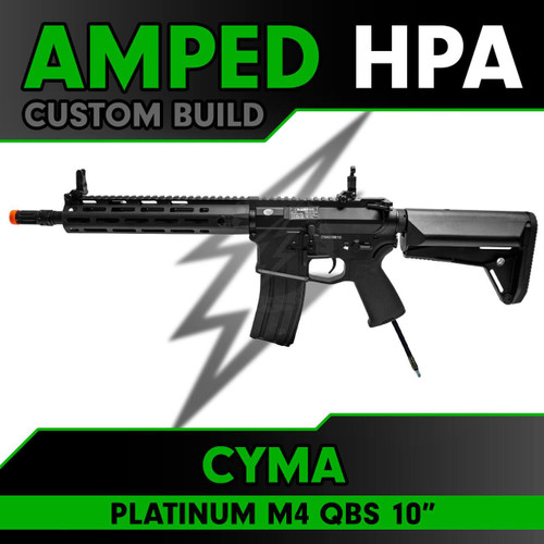 Amped Builds Amped Custom HPA CYMA Platinum M4 QBS Rifle 10" M-LOK 
