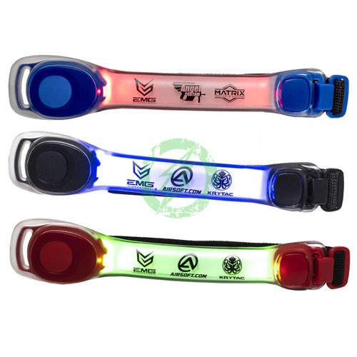  EMG Airsoft Nation IFF LED Markers Arm Band with Red, Green, Blue, and Magenta Lights 