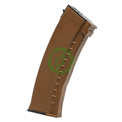  E&L Airsoft 120 Round Mid-Cap Magazine for AK-74 Rifles | Bakelite Brown 