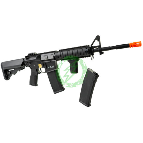 WellFire D99 LPEG Full-Auto M4 RIS AEG Airsoft Rifle w/ Mock Scope