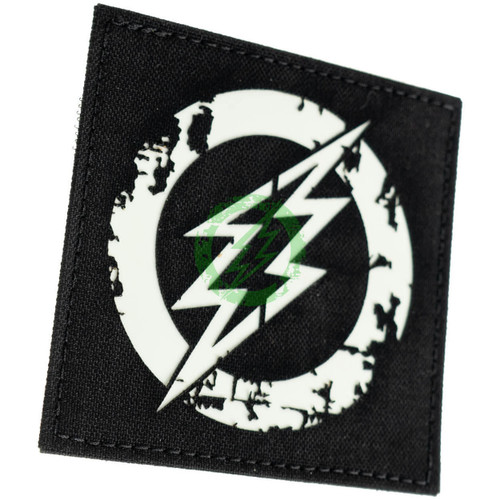 Amped Airsoft Amped Patch 3.5" Amped Logo Laser Cut GITD Velcro Patch | Glow in the Dark 