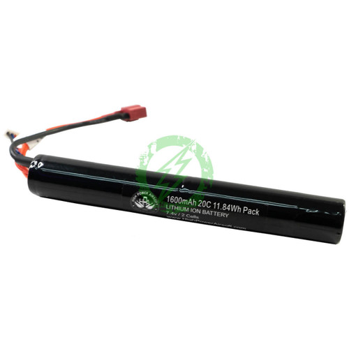  High Power Airsoft HPA 7.4v Stick 20C / 40C Burst 1600mah LION Battery Lithium Battery / Stick / Deans 