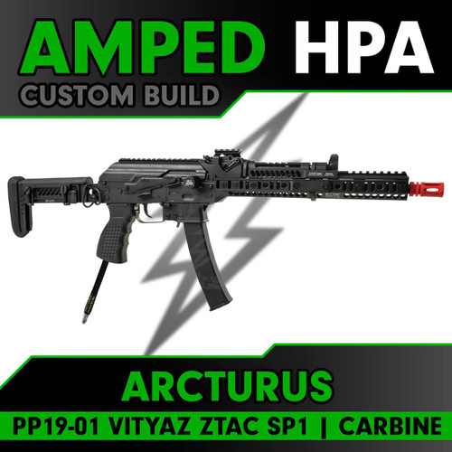Amped Builds Amped Custom HPA Arcturus PP19-01 Vityaz ZTAC SP1 Carbine Airsoft AEG Rifle Feature Enhanced MOSFET 