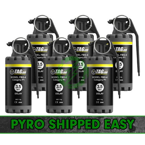 TAGinn Pyro Shipped Easy TAGinn FBG-4 Flash Bang Grenade | 3.5 Sec | Pack of 6 