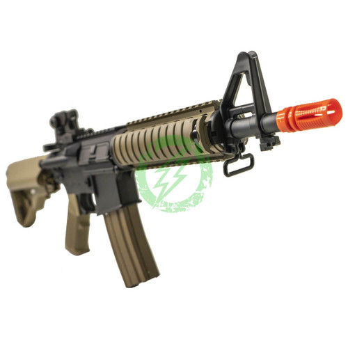  Cybergun Colt Licensed M4 CQB-R SOPMOD Airsoft AEG w/ Lipo Ready Metal Gearbox | Tan 