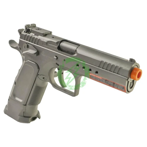 Cybergun Tanfoglio Licensed Limited Edition Custom Airsoft CO2 Pistol by KWC Silver