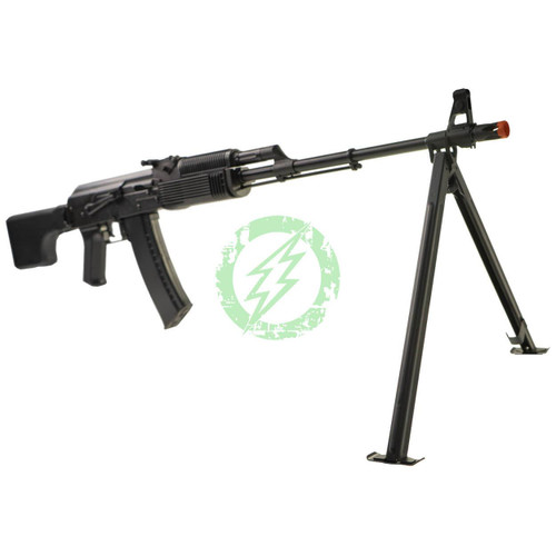  LCT RPKS74M NV AEG Full Metal Soviet Airsoft Replica | Composite Furniture / Black 