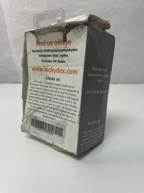 MC Kydex Open Box - MC Kydex Universal Pistol Magazine Carrier | 9mm / Black 
