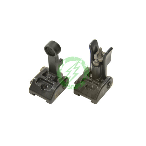 PTS Griffin Armament Modular Back Up Iron Sight Set | Black PTS Griffin Armament Modular Back Up Iron Sight Set | Black
