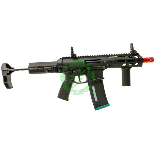 KWA | Original EVE-4 AEG Airsoft Rifle Variable Starter Bundle (Black) with 3 Pack KWA MS120 AEG Midcaps ICE/MINT/Midnight and KWA 11.1v 1400mah Lipo Battery