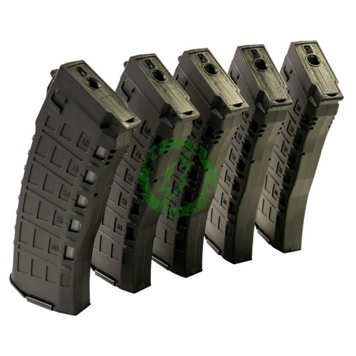  Arcturus 200 Round EMM Mid-Cap AK12 Magazine (Black / 5 Pack) 