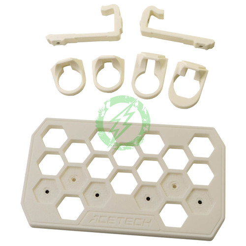 Acetech | Large Capacity High Speed Automatic Electric Airsoft BB Loader Accessory Loader Adapters (1x Wide for GHK Rifle, 1x Narrow for Marui, VFC, WE Rifle, 1x Glock / H-capa, 1x P320 VFC, WE Pistol)