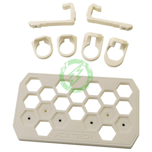 ACETECH Acetech | Large Capacity High Speed Automatic Electric Airsoft BB Loader Accessory Loader Adapters (1x Wide for GHK Rifle, 1x Narrow for Marui, VFC, WE Rifle, 1x Glock / H-capa, 1x P320 VFC, WE Pistol) 