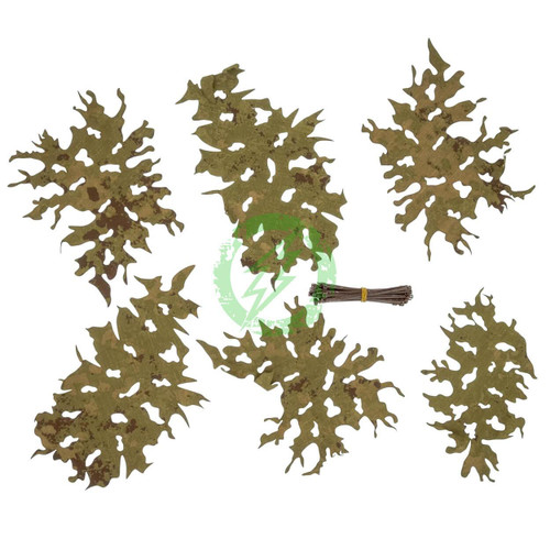  Kicking Mustang Ghillie Splash Leafs 100G Pack | Brown & Oak 
