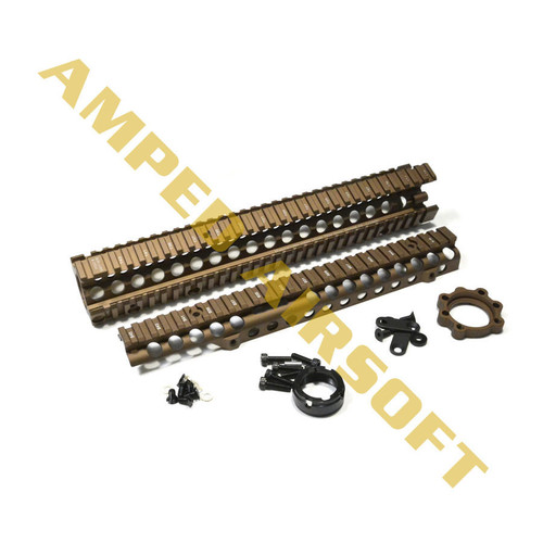 Madbull Airsoft Madbull CNC FDE Daniels Defense 12" SOPMOD RIS Rail System 