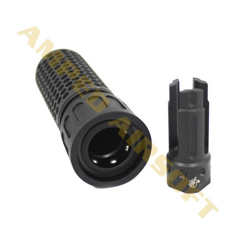 Knights Armament Airsoft Knights Armament KAC 556 QDC CQB Airsoft Suppressor | CCW Black 