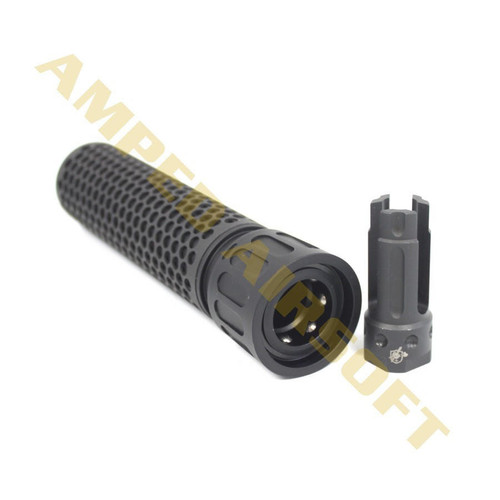 Knights Armament Airsoft Knights Armament KAC 556 QDC Airsoft Suppressor | CCW Black 