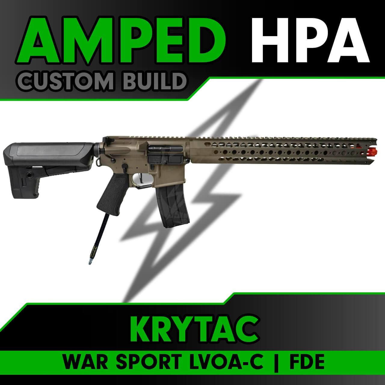 Amped Custom HPA Krytac War Sport LVOA-C Build | Black