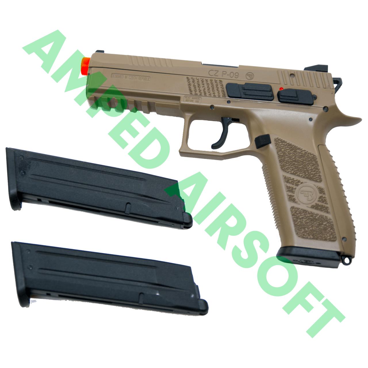 Amped Bundle | FDE ASG CZ P-09 Polymer Magazine Bundle