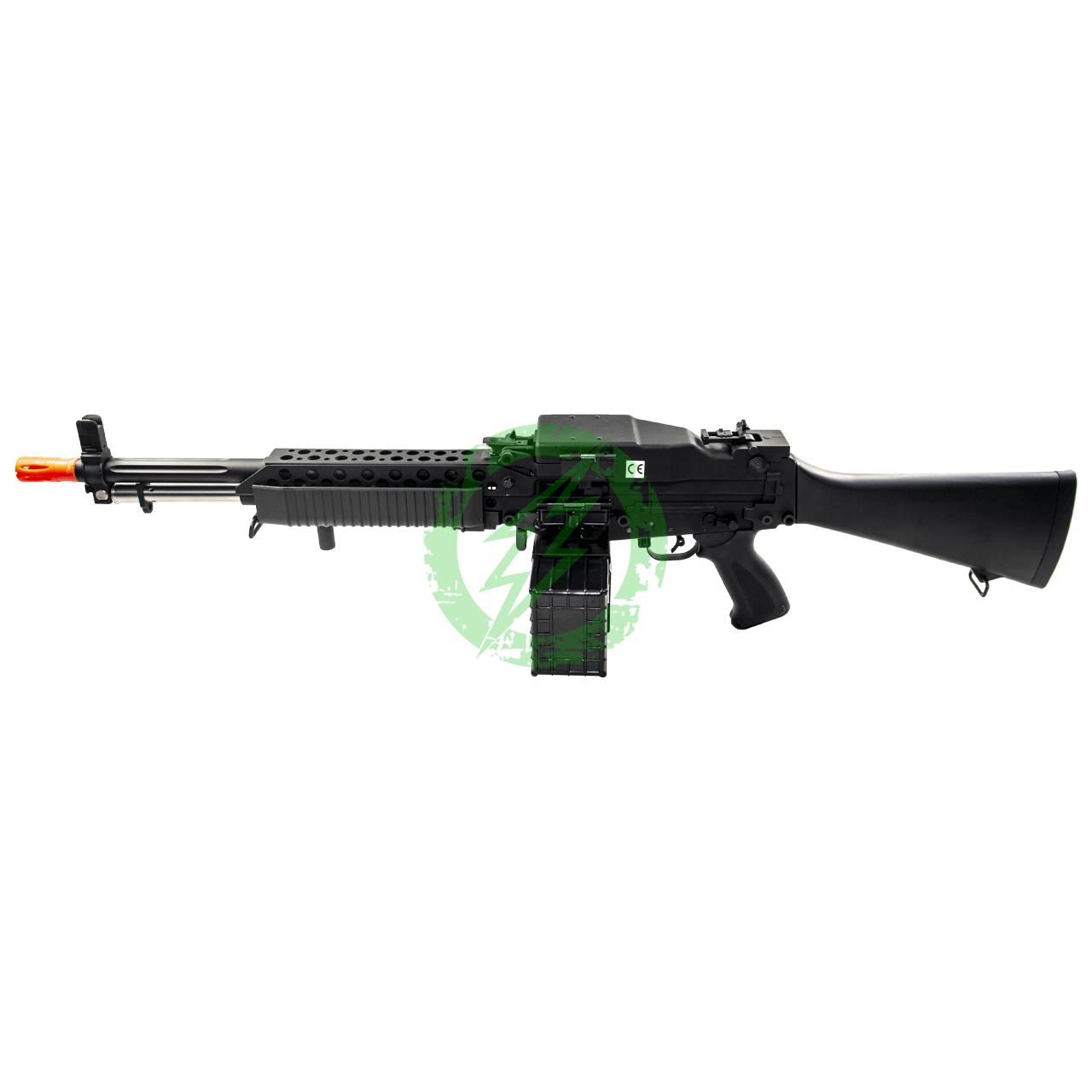 G&P U.S. Navy MK63 Stoner Machine Gun AEG Airsoft Rifle | Black