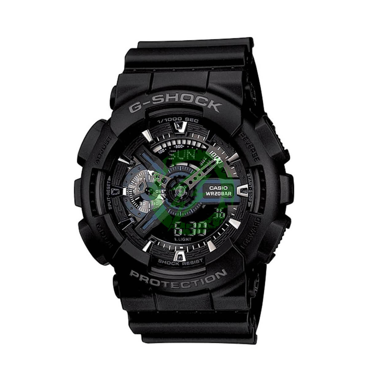 Casio XL ANA-DIGI G-Shock Wrist Watch Black | Grey Hands