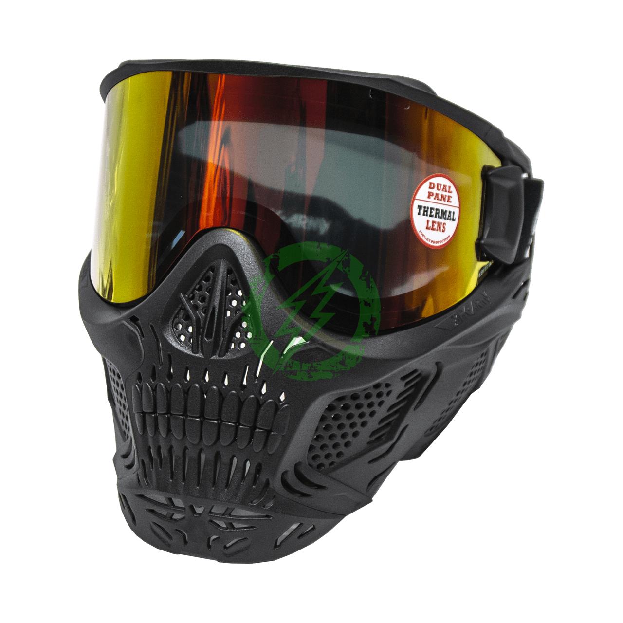 HK Army HSTL Skull Goggle Black with Fire Lense