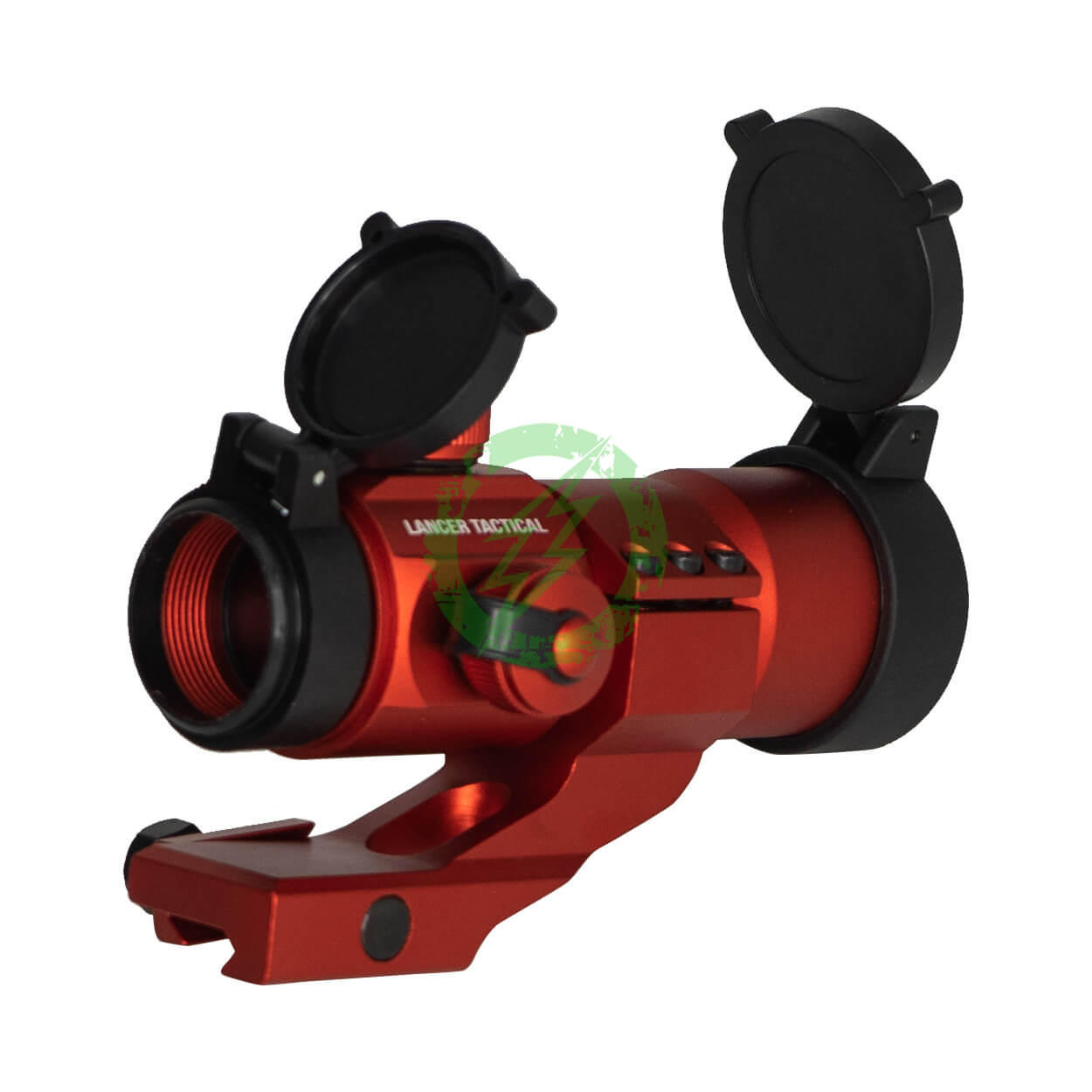 Lancer Tactical Red & Green Dot Cantilever Prism Scope Red