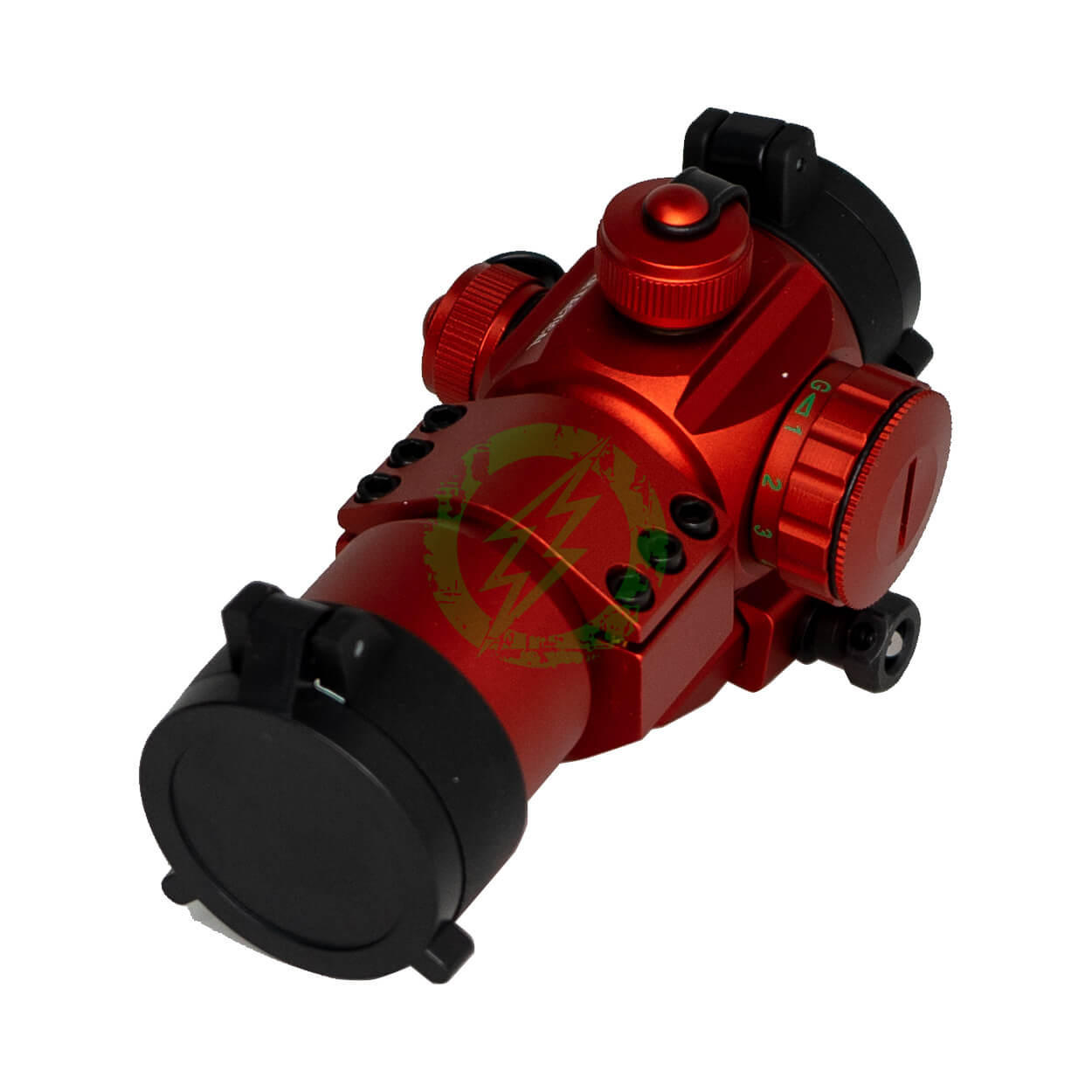 Lancer Tactical Red & Green Dot Cantilever Prism Scope Red
