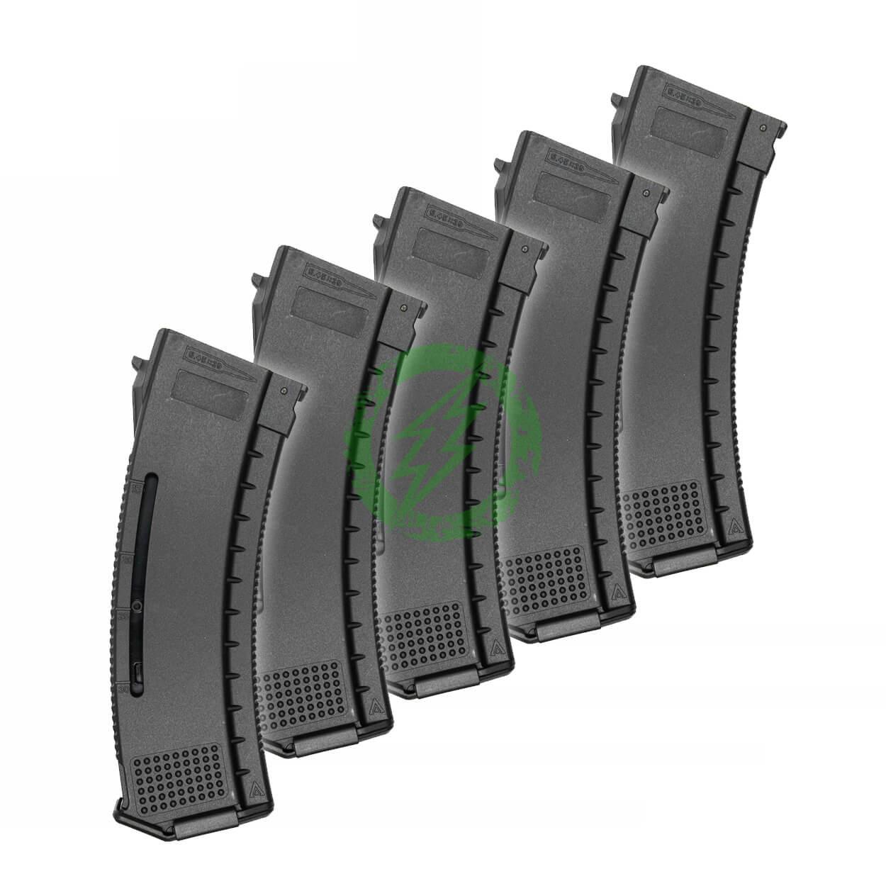 Arcturus AK MOD1 Windowed EMM Variable Cap 30/130 Round Mid-Cap Magazine for AK | 5 Pack
