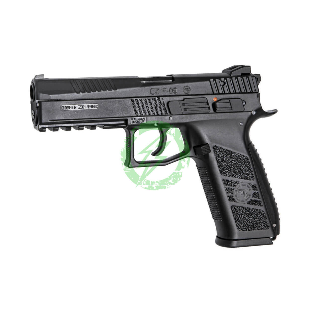 【carbon8】 czp09 CO2 ASG CZ P-09 Co2 Blowback Airsoft Pistol, Urban Grey